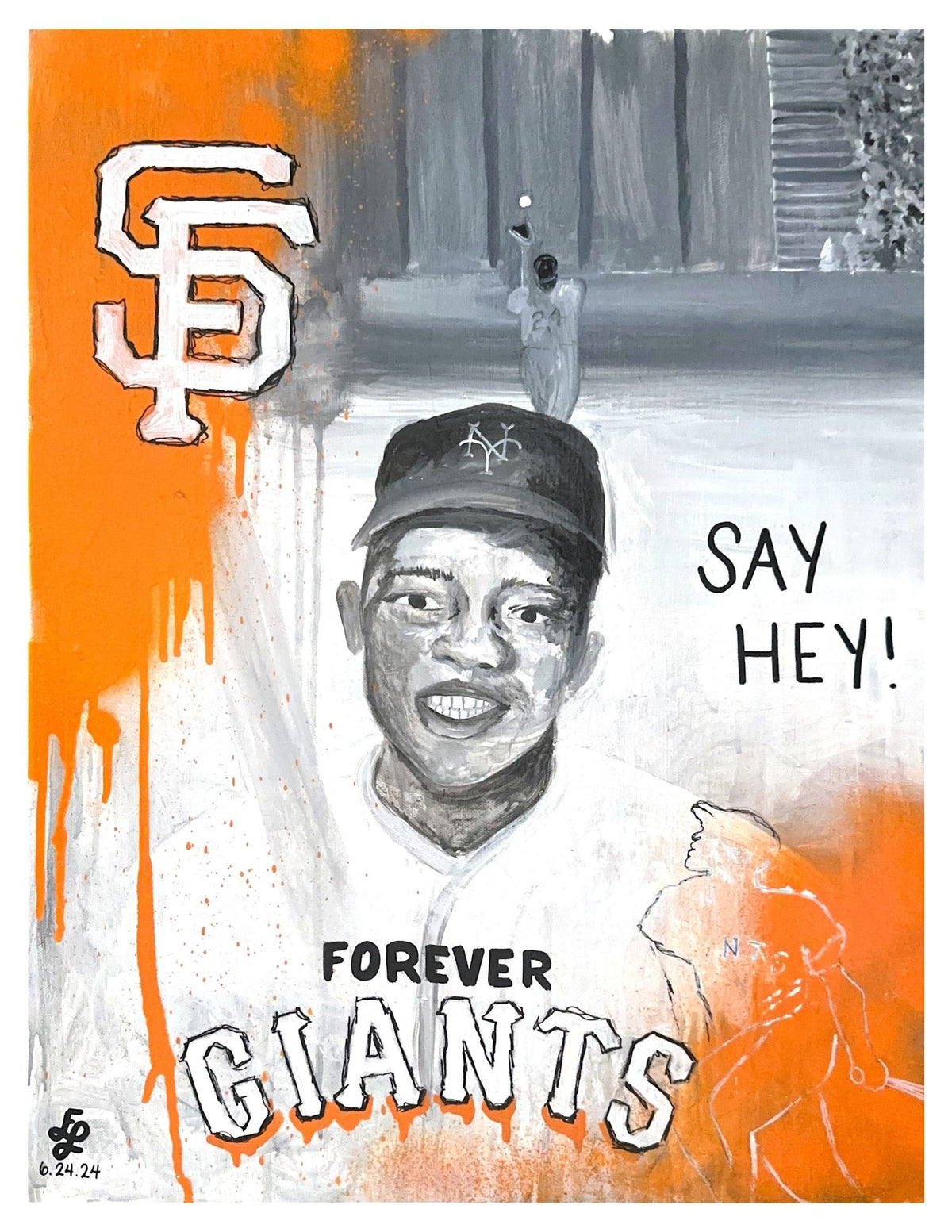 SAY HEY Print