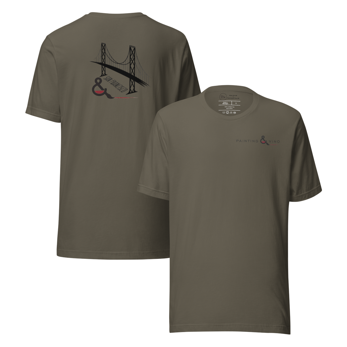 Painting & Vino SF Unisex t-shirt
