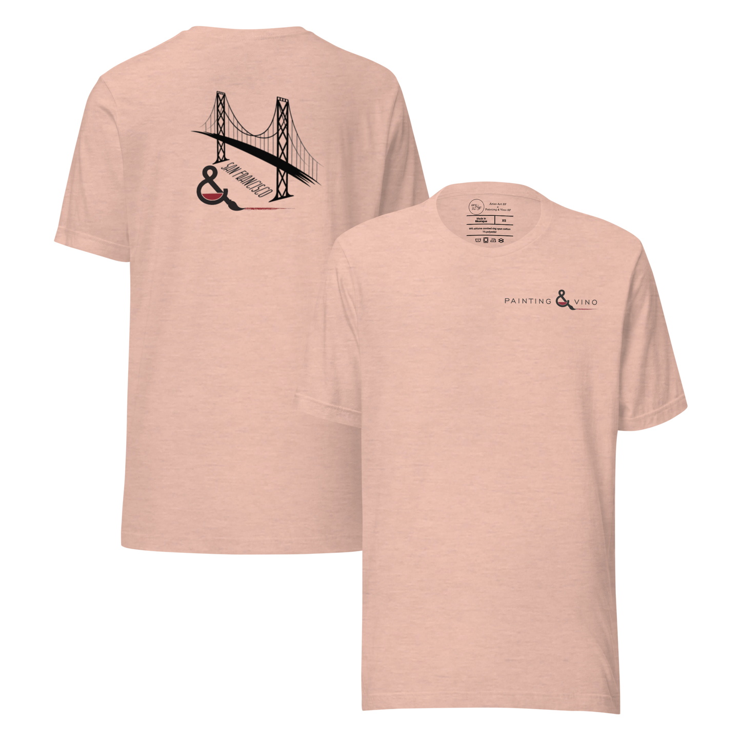 Painting & Vino SF Unisex t-shirt