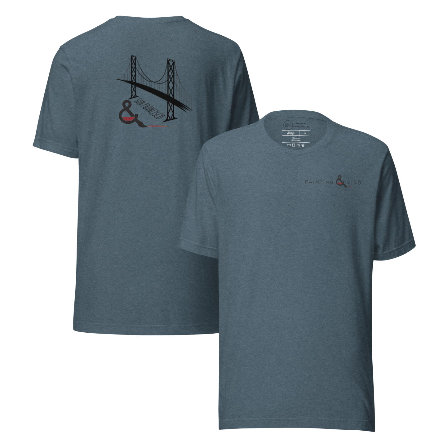 Painting & Vino SF Unisex t-shirt
