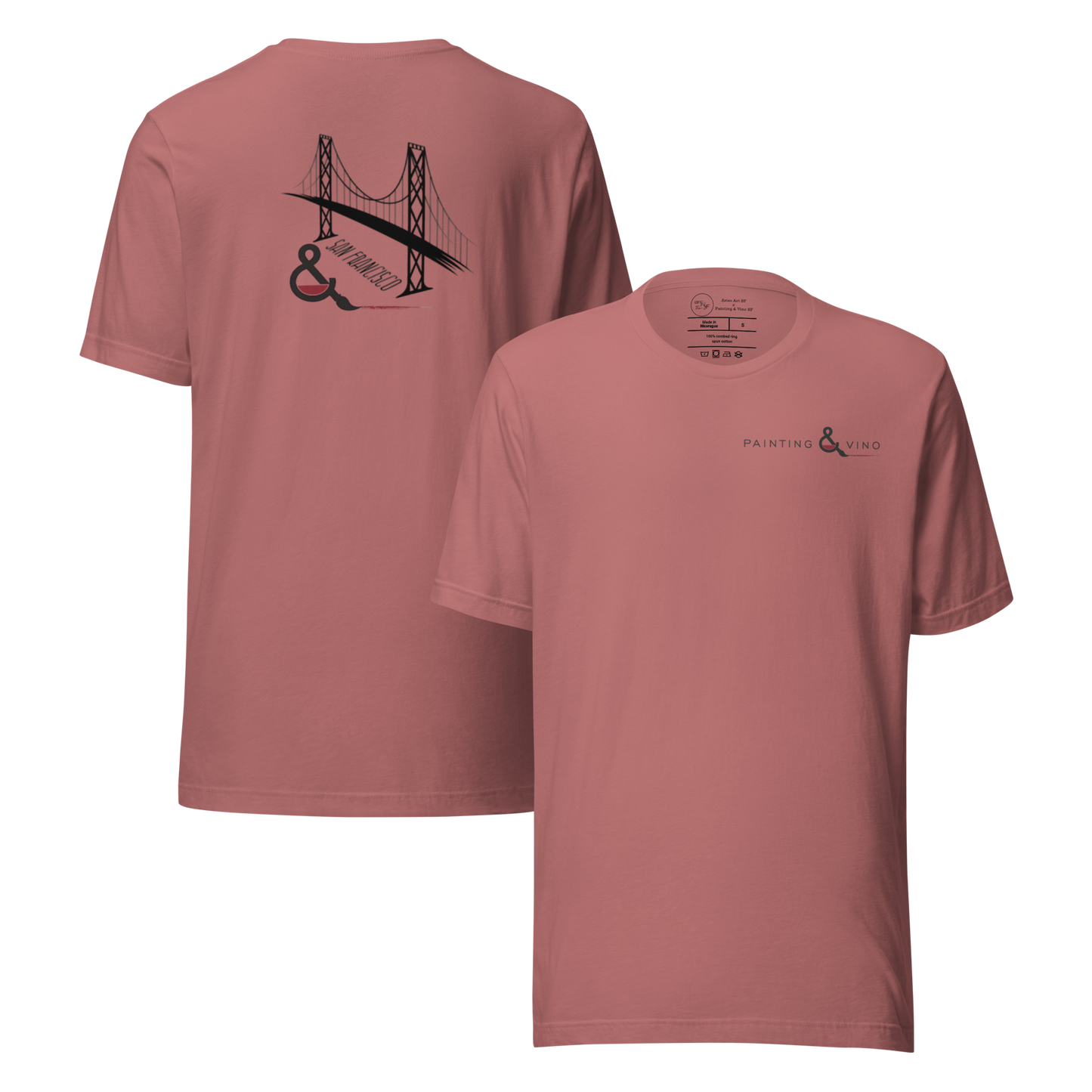 Painting & Vino SF Unisex t-shirt