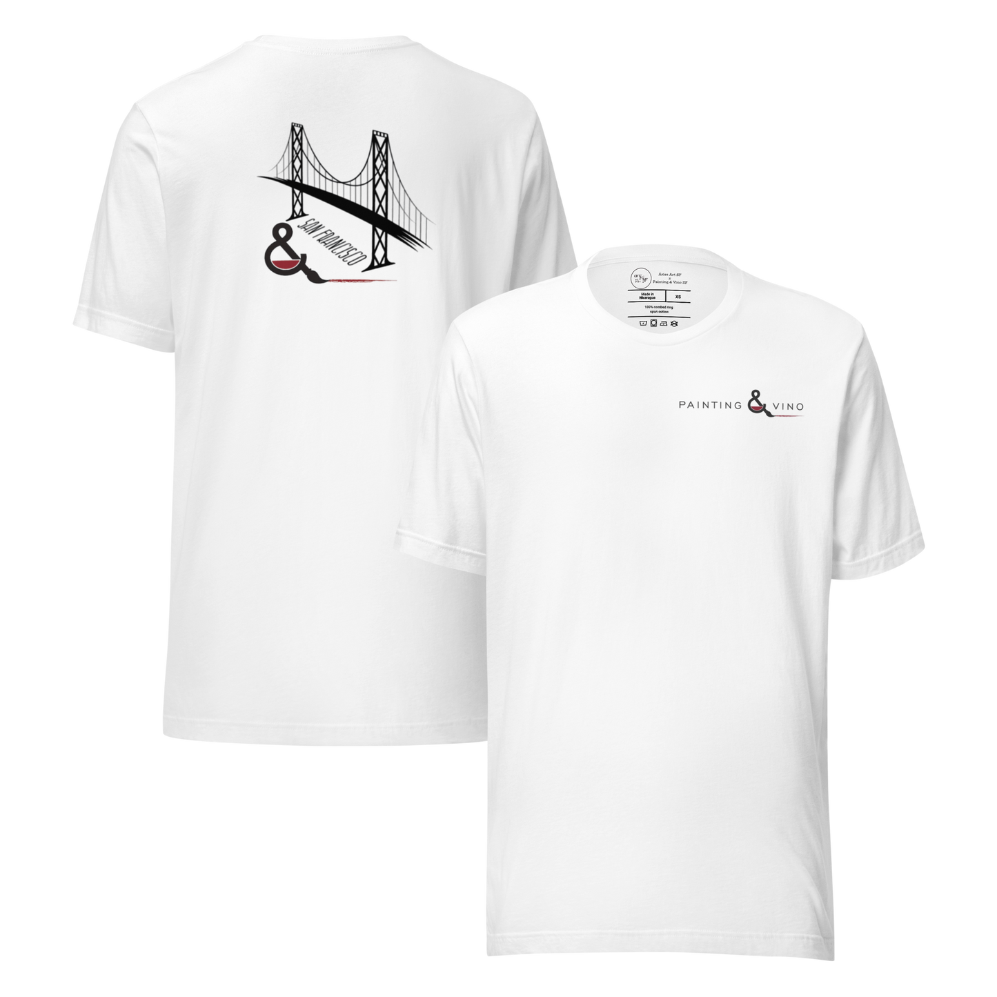 Painting & Vino SF Unisex t-shirt