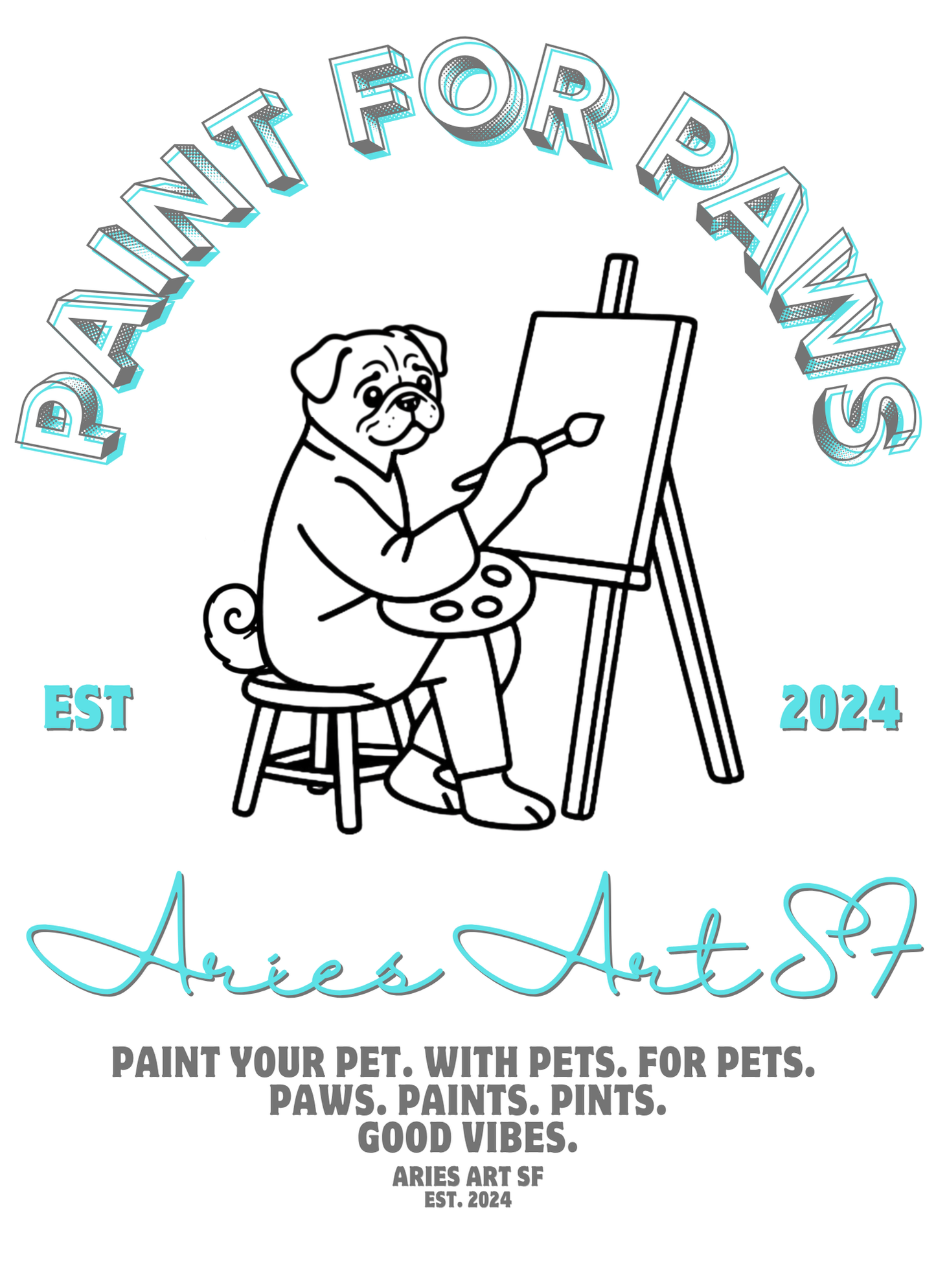 Paint for Pugs T-shirt
