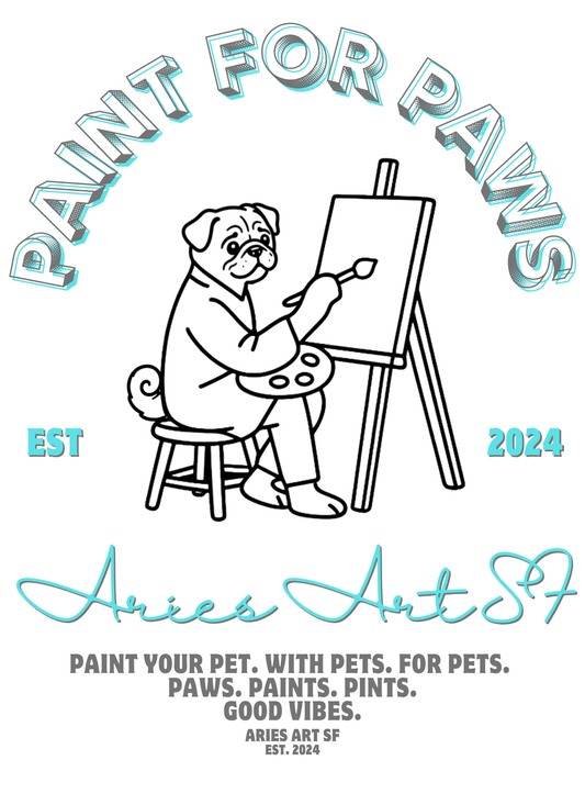 Paint for Paws (Pug) T-shirt
