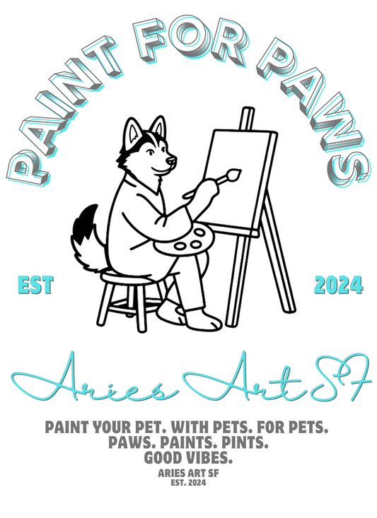 Paint for Paws (Husky) T-shirt