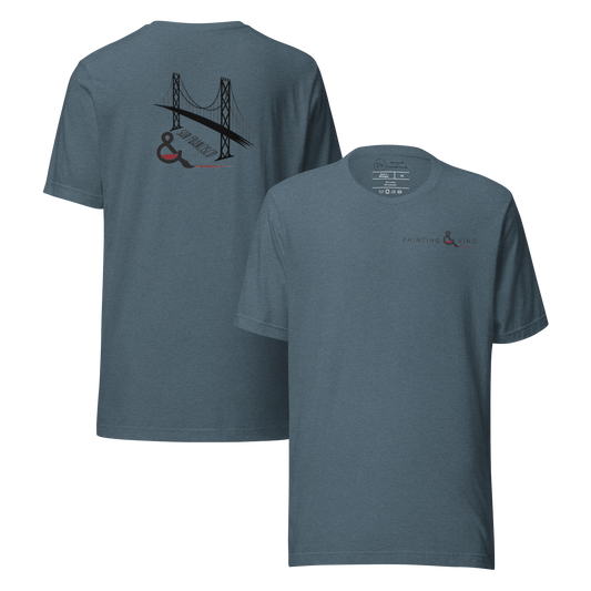 Painting & Vino SF Unisex t-shirt