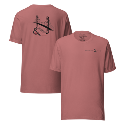 Painting & Vino SF Unisex t-shirt