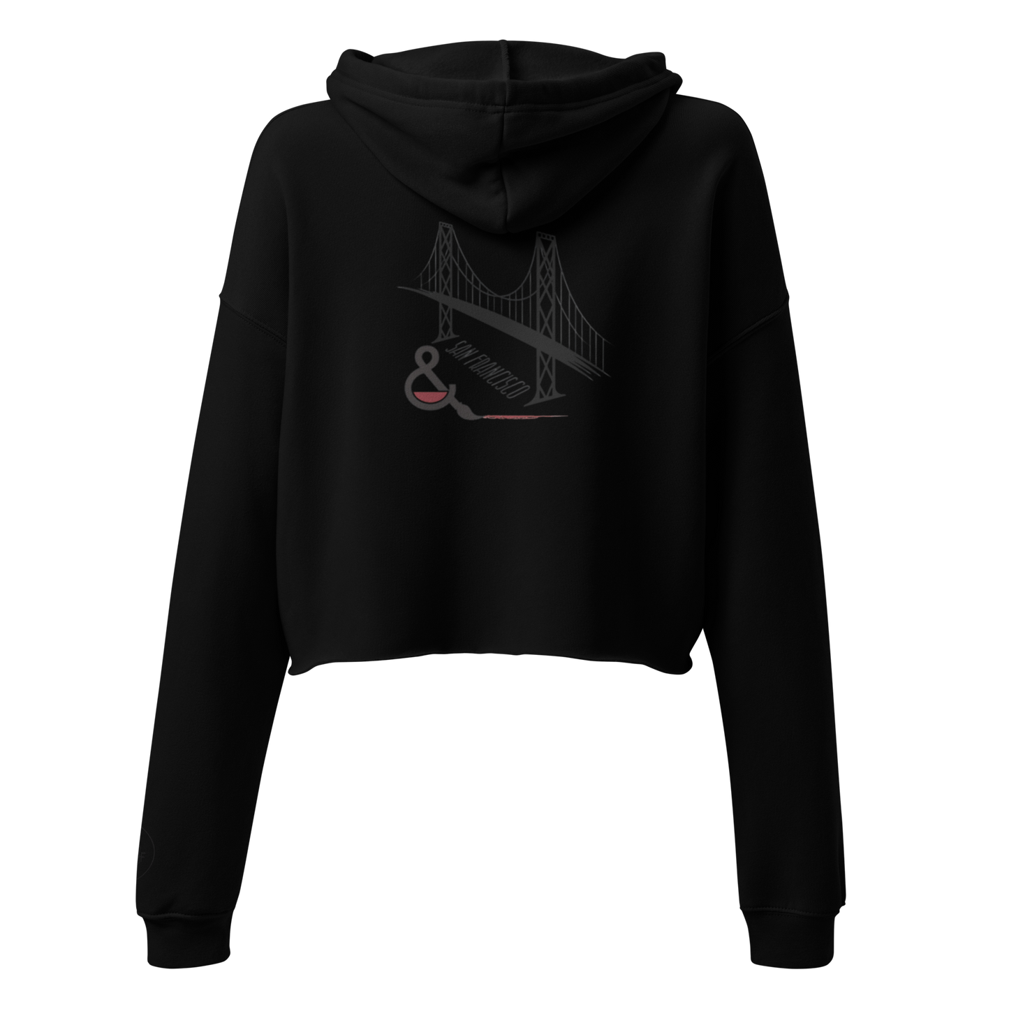 Painting & Vino SF Crop Hoodie